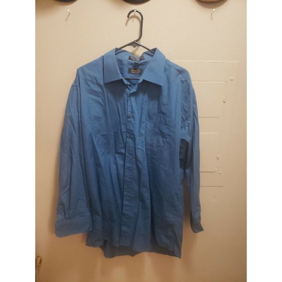 Men's Amanti Italian style long sleeve, button down shirt  17 1/2  34/35 - Picture 1 of 3